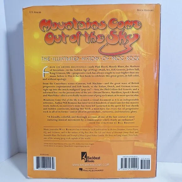 Mountains Come Out of the Sky Illustrated History of Prog Rock Used Library Book - Picture 2 of 16